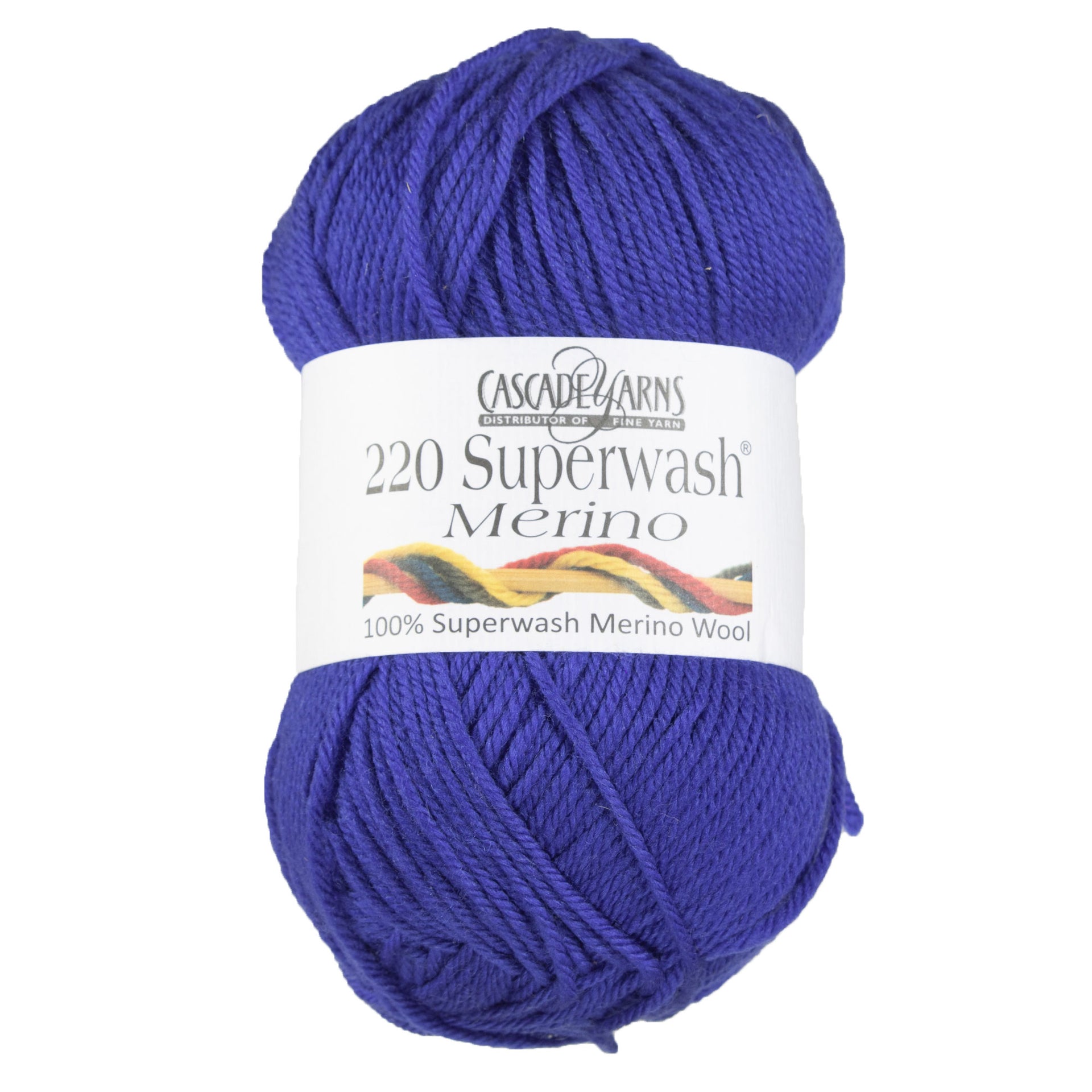 Cascade Yarns 220 Superwash Merino Yarn - 048 Deep Ultramarine - Zoom Image
