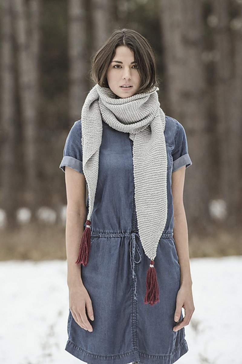 Blue Sky Fibers The Classic Series Patterns - St. Cloud Scarf - PDF Download - Extra Image
