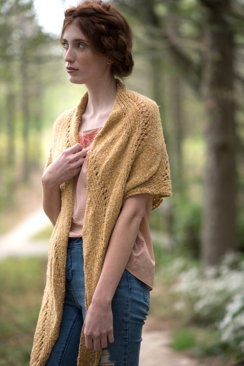 Berroco Portfolio Vol. 5 Patterns - Amber Waves Shawl - PDF Download - Extra Image
