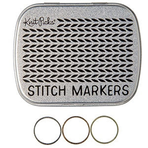 Knit Picks Metallic Stitch Marker Large 30 Pk
