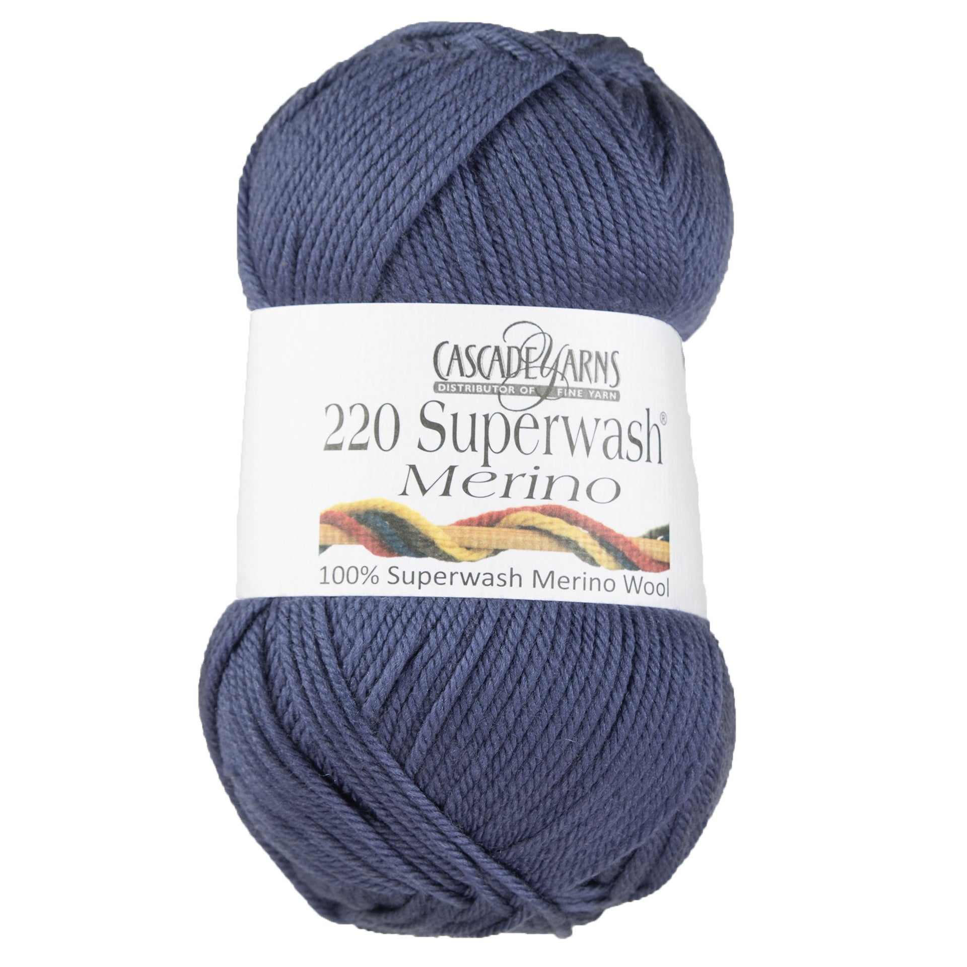Cascade Yarns 220 Superwash Merino Yarn - 052 Blue Indigo - Zoom Image
