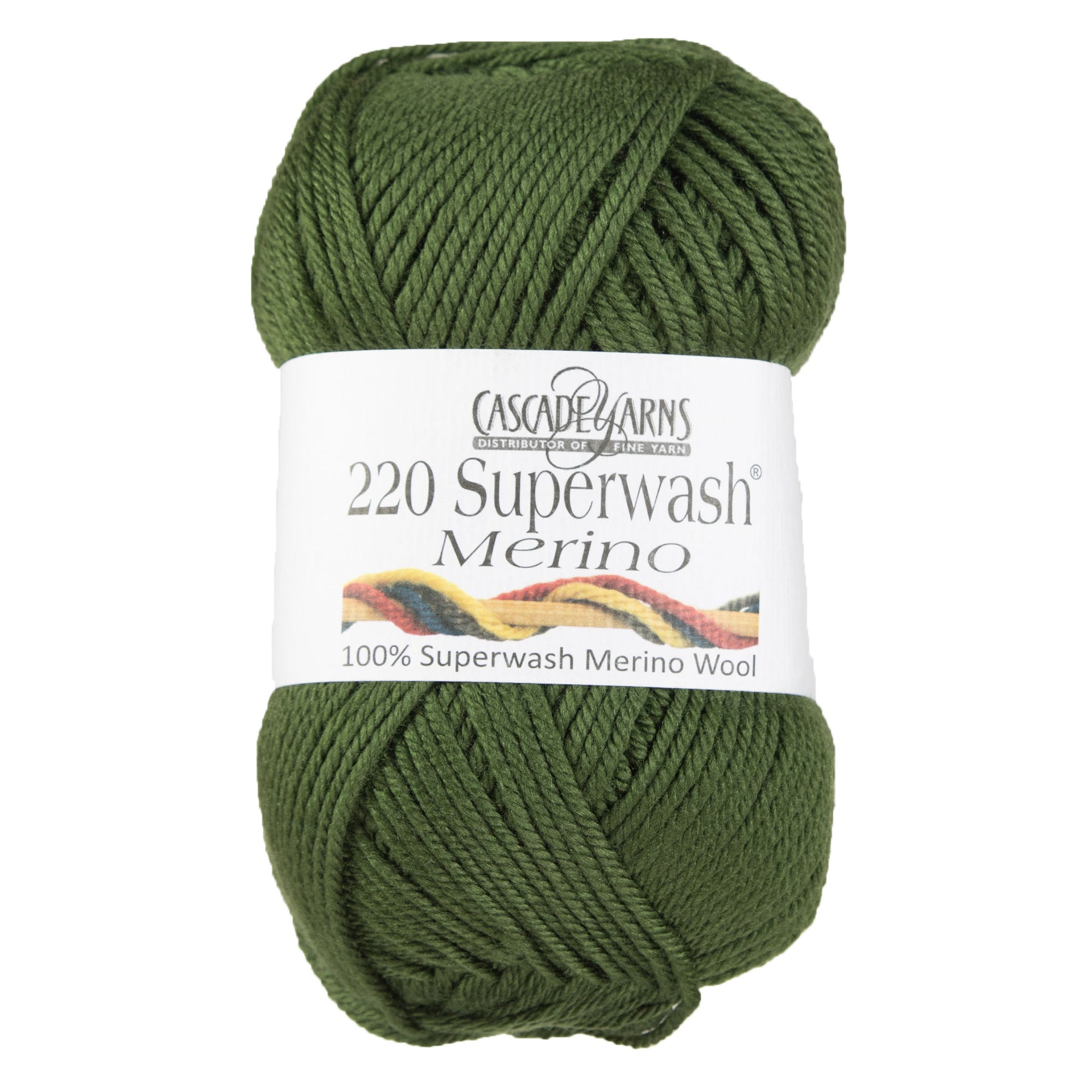 Cascade Yarns 220 Superwash Merino Yarn - 059 Chive - Zoom Image
