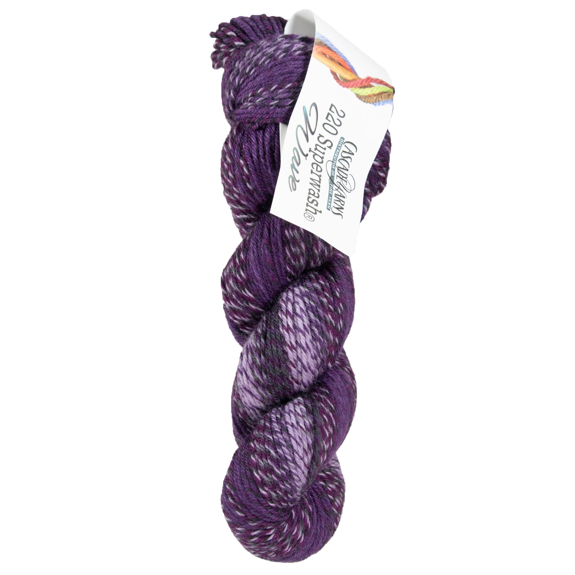Cascade Yarns 220 Superwash Wave Yarn - 111 Nightshade - Zoom Image
