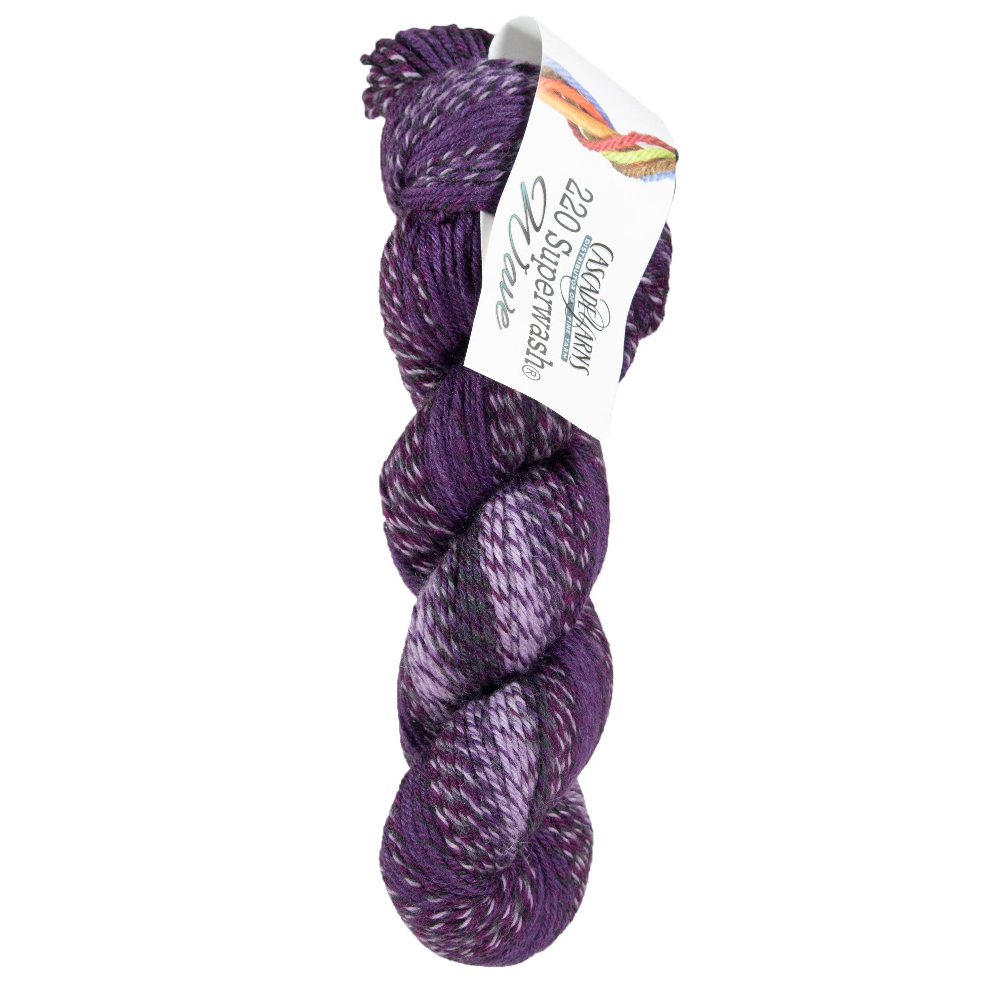 Cascade Yarns 220 Superwash Wave Yarn - 111 Nightshade - Zoom Image