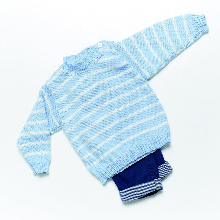 Rowan Baby Knits Collection Patterns - Striped Jumper - PDF Download - Extra Image