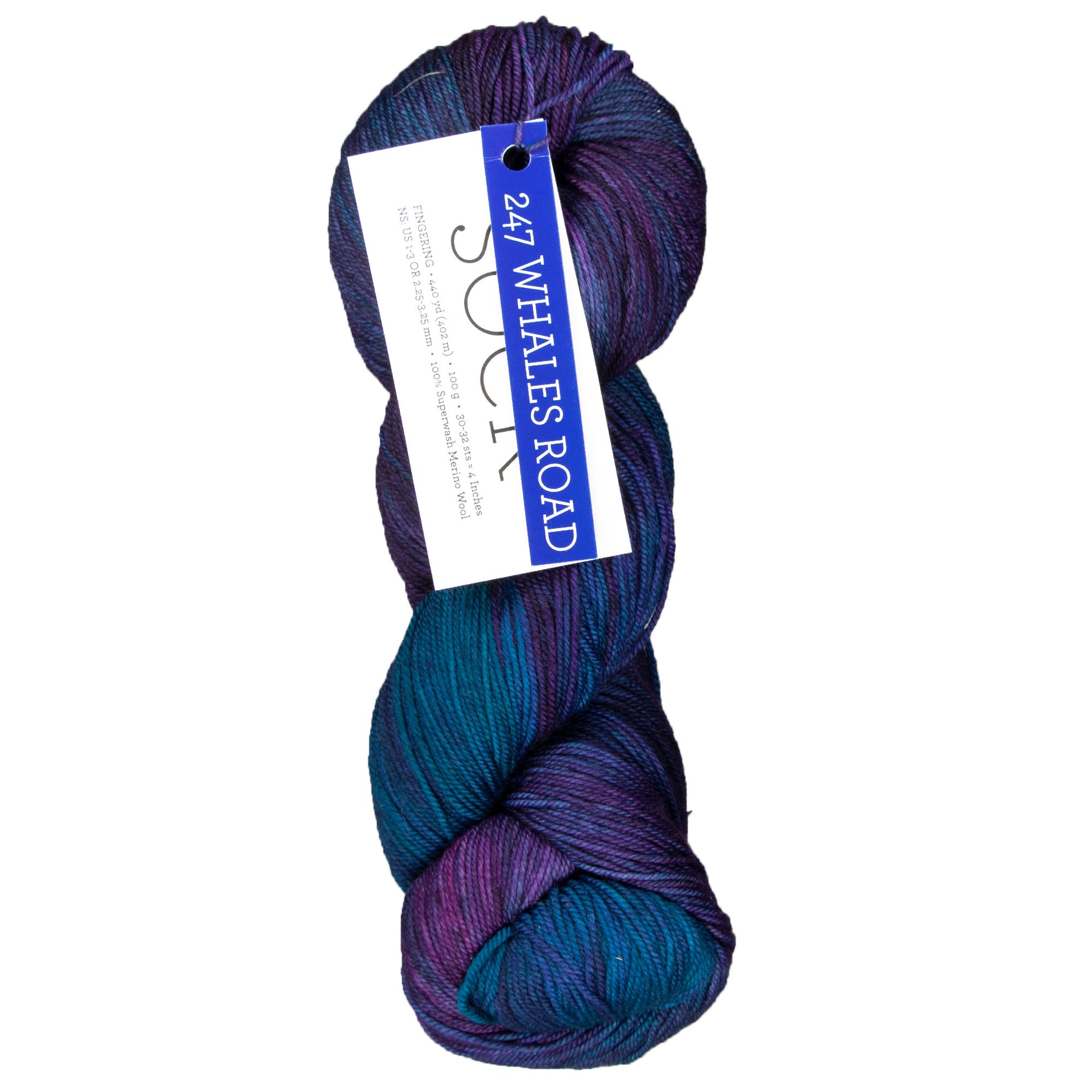 Malabrigo Sock Yarn - 247 Whales Road - Zoom Image
