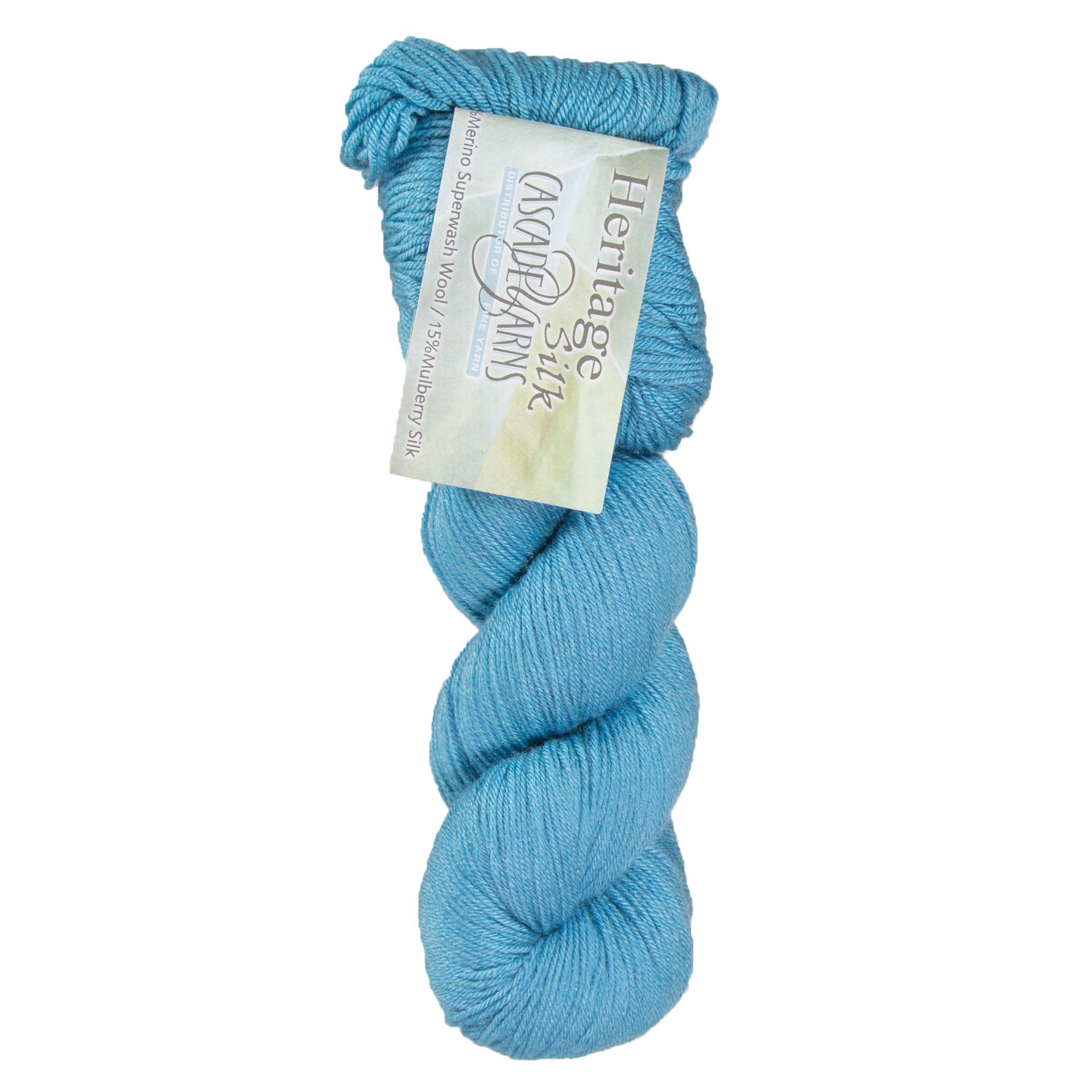 Cascade Yarns Heritage Silk Yarn - 5732 Delphinium Blue - Zoom Image
