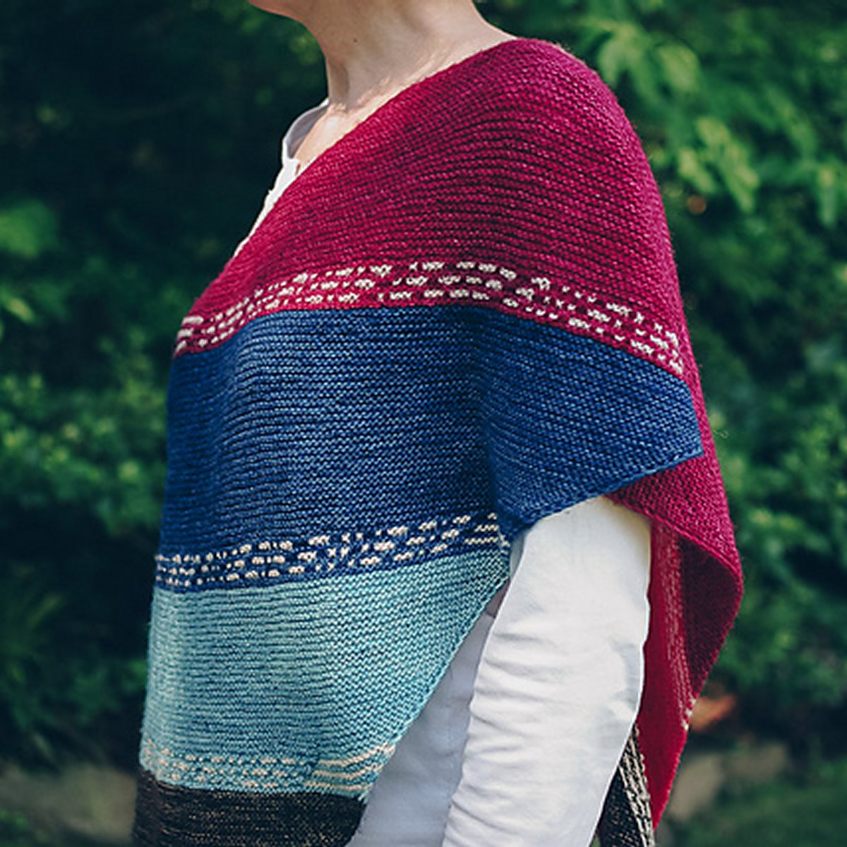 Nancy Whitman Patterns - Finley Breese Morse Code Shawl - PDF Download - Extra Image
