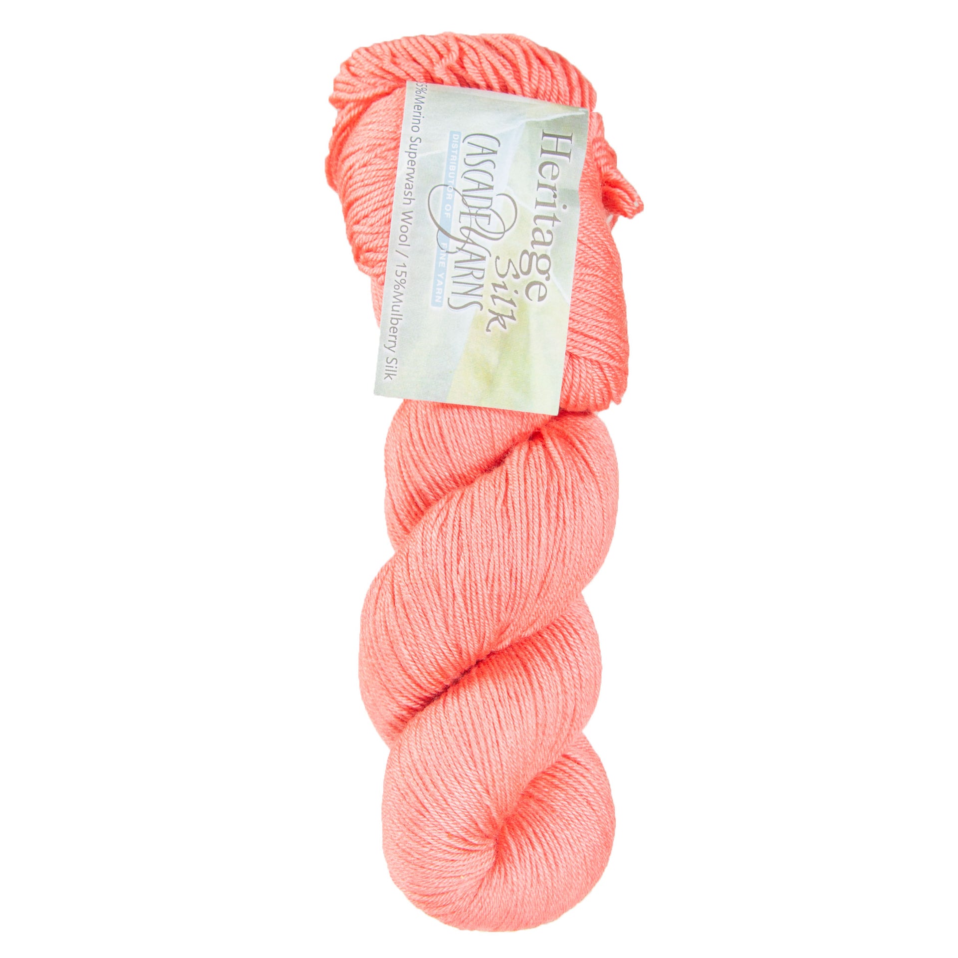 Cascade Yarns Heritage Silk Yarn - 5729 Coral Rose - Zoom Image
