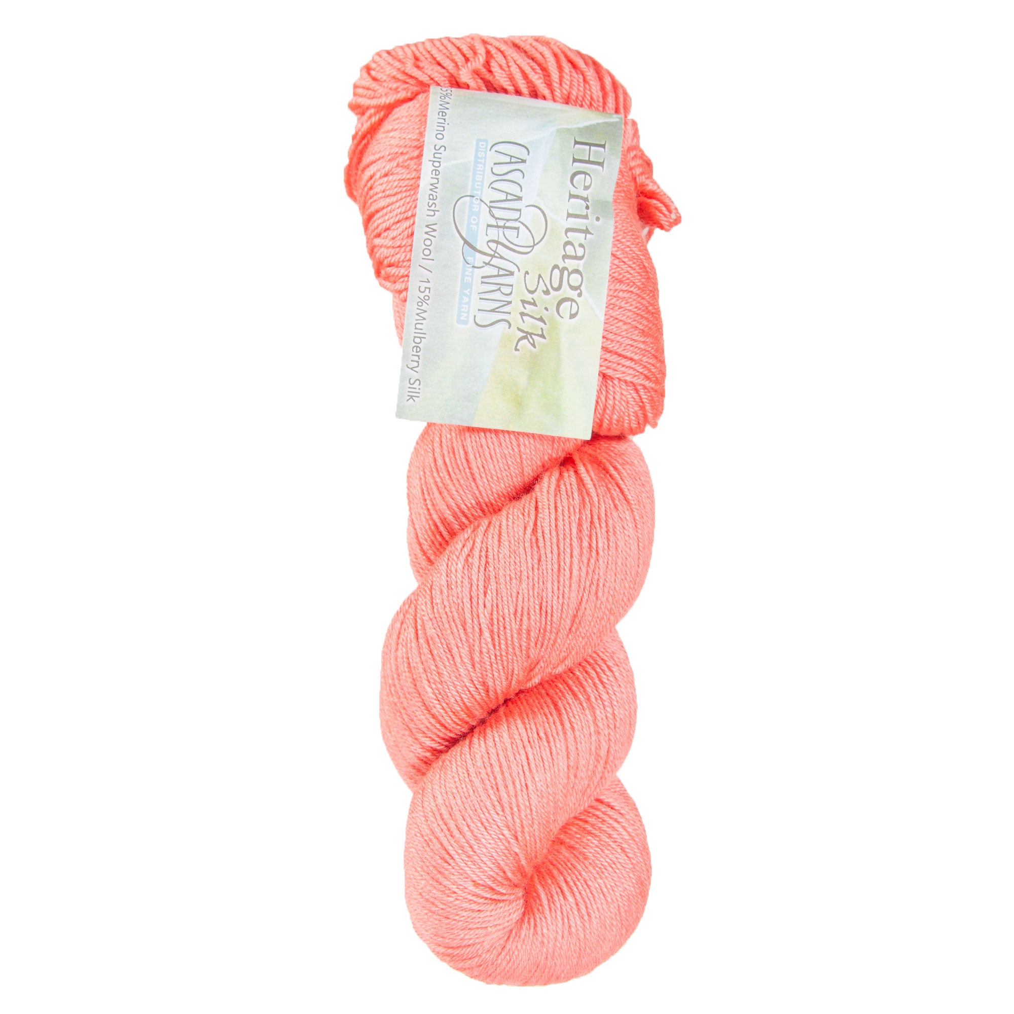 Cascade Yarns Heritage Silk Yarn - 5729 Coral Rose - Zoom Image