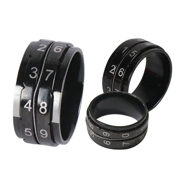 KnitPro Row Counter Ring - Black - Size 10 - Extra Image