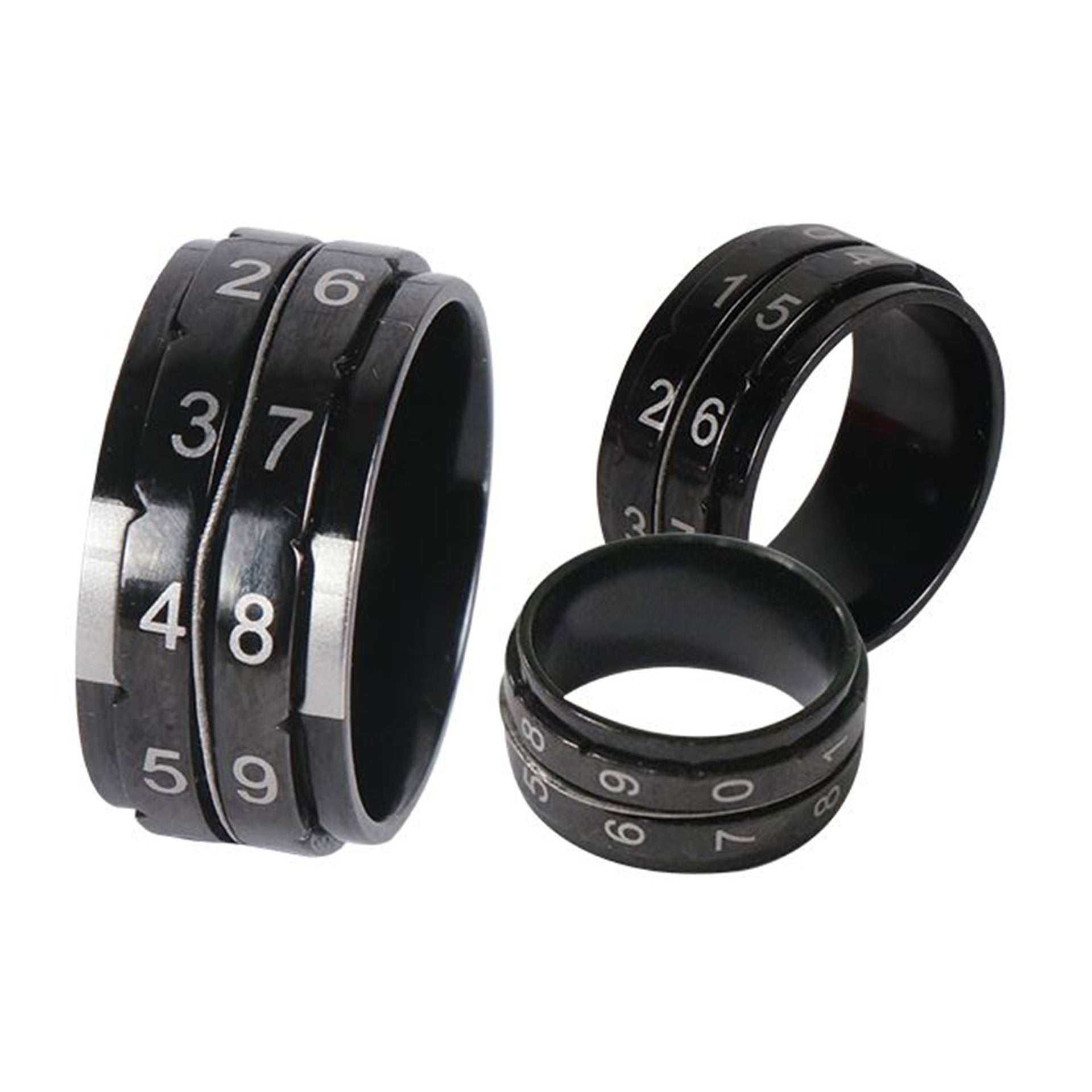 KnitPro Row Counter Ring - Black - Size 8 - Zoom Image
