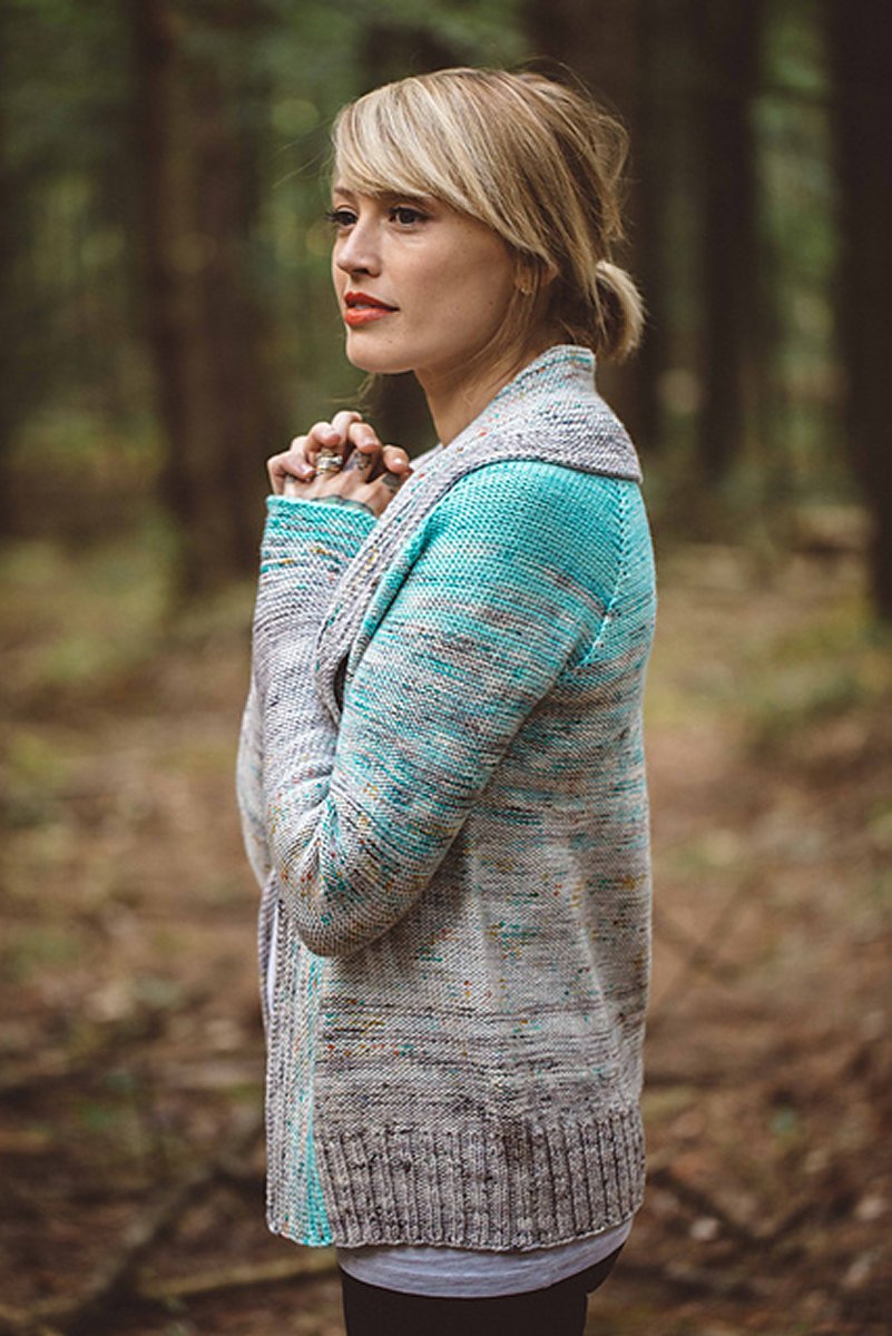 Andrea Mowry Drea Renee Knits Patterns - Comfort Fade Cardi - Extra Image
