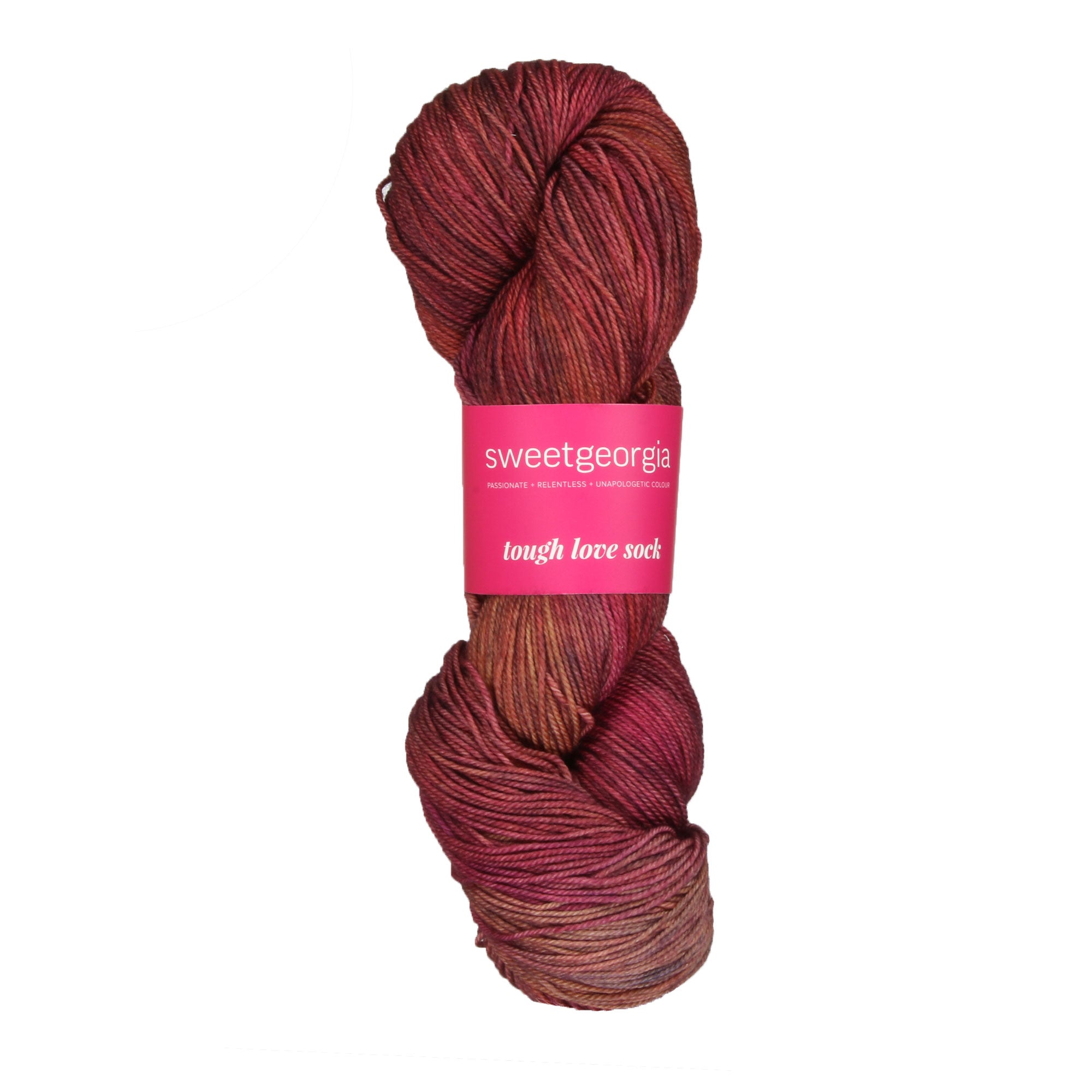 SweetGeorgia Tough Love Sock Yarn - Strawberry Tea - Zoom Image