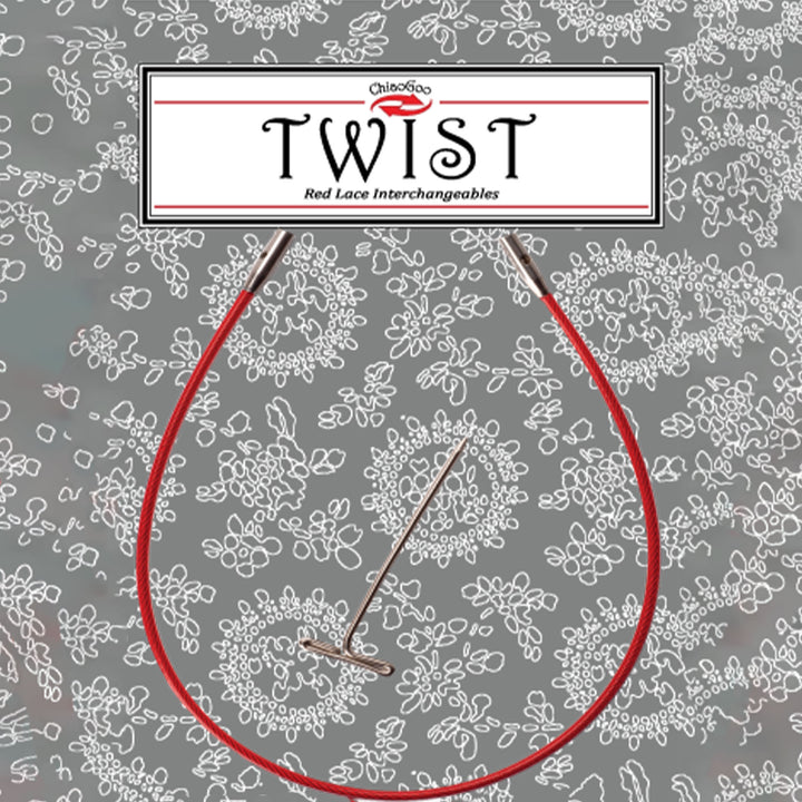 ChiaoGoo TWIST Red Cables Needles - 02"/5cm [M] - Zoom Image