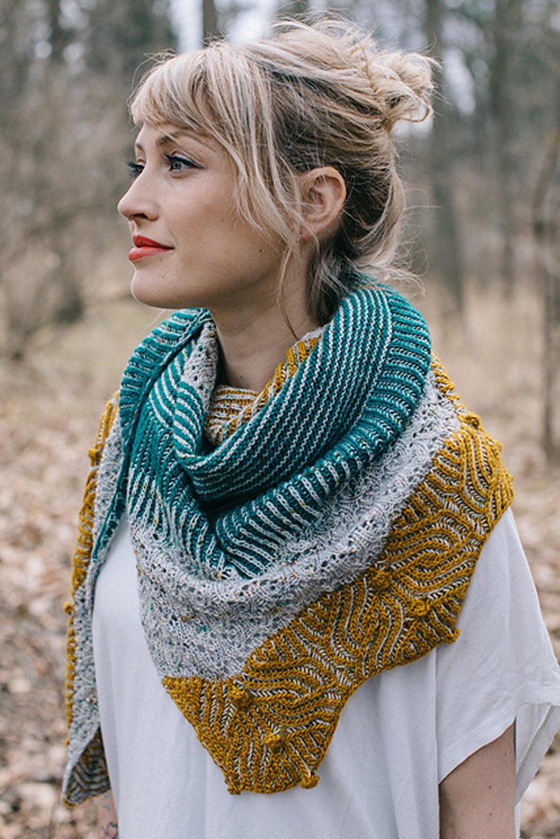 Andrea Mowry Drea Renee Knits Patterns - Baubles Shawl - Extra Image
