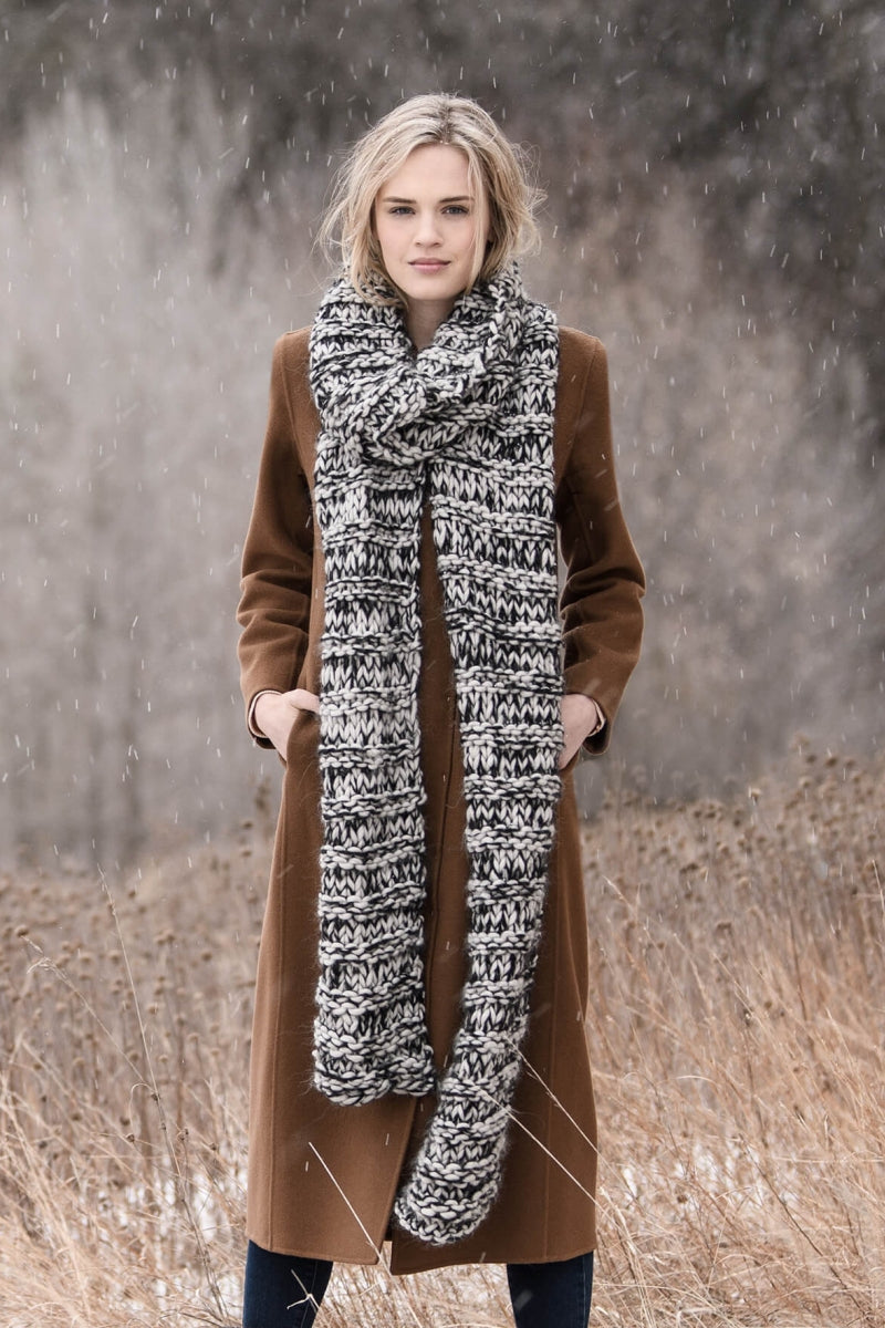 Blue Sky Fibers Traveler's Series Patterns - Big Falls Scarf - PDF Download - Extra Image

