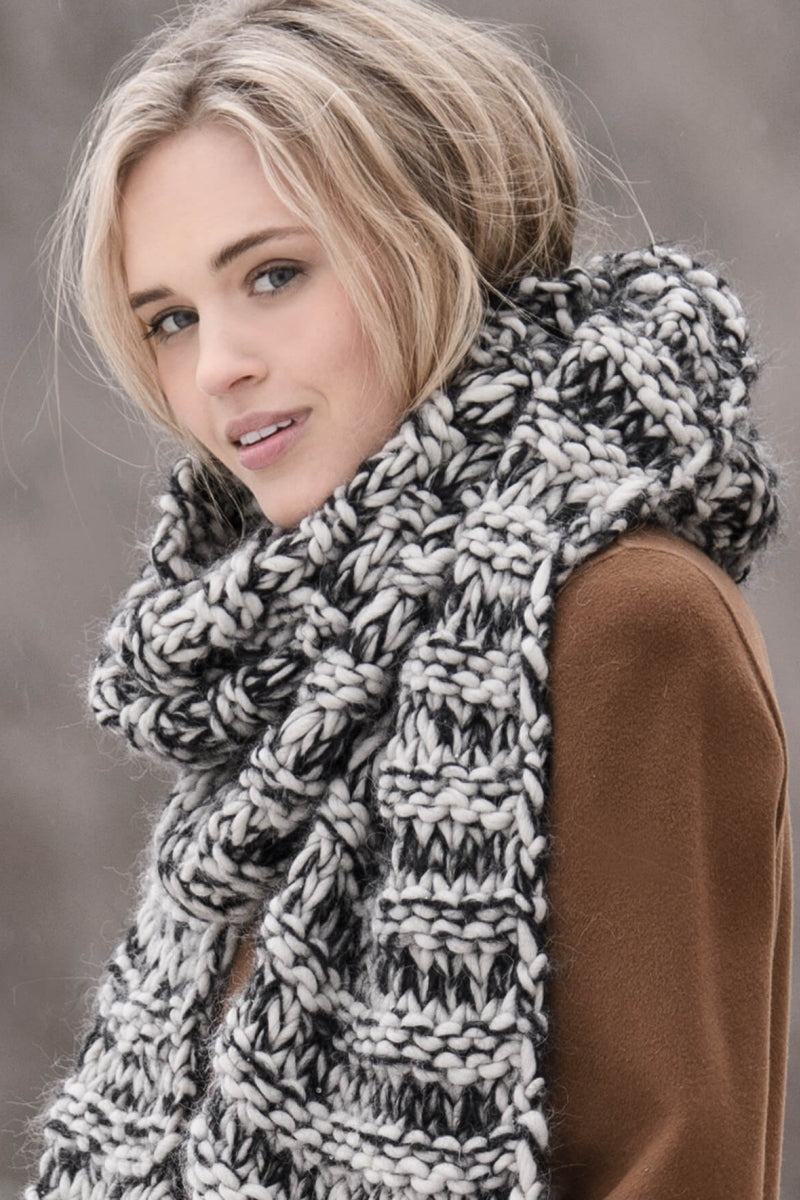 Blue Sky Fibers Traveler's Series Patterns - Big Falls Scarf - PDF Download - Extra Image
