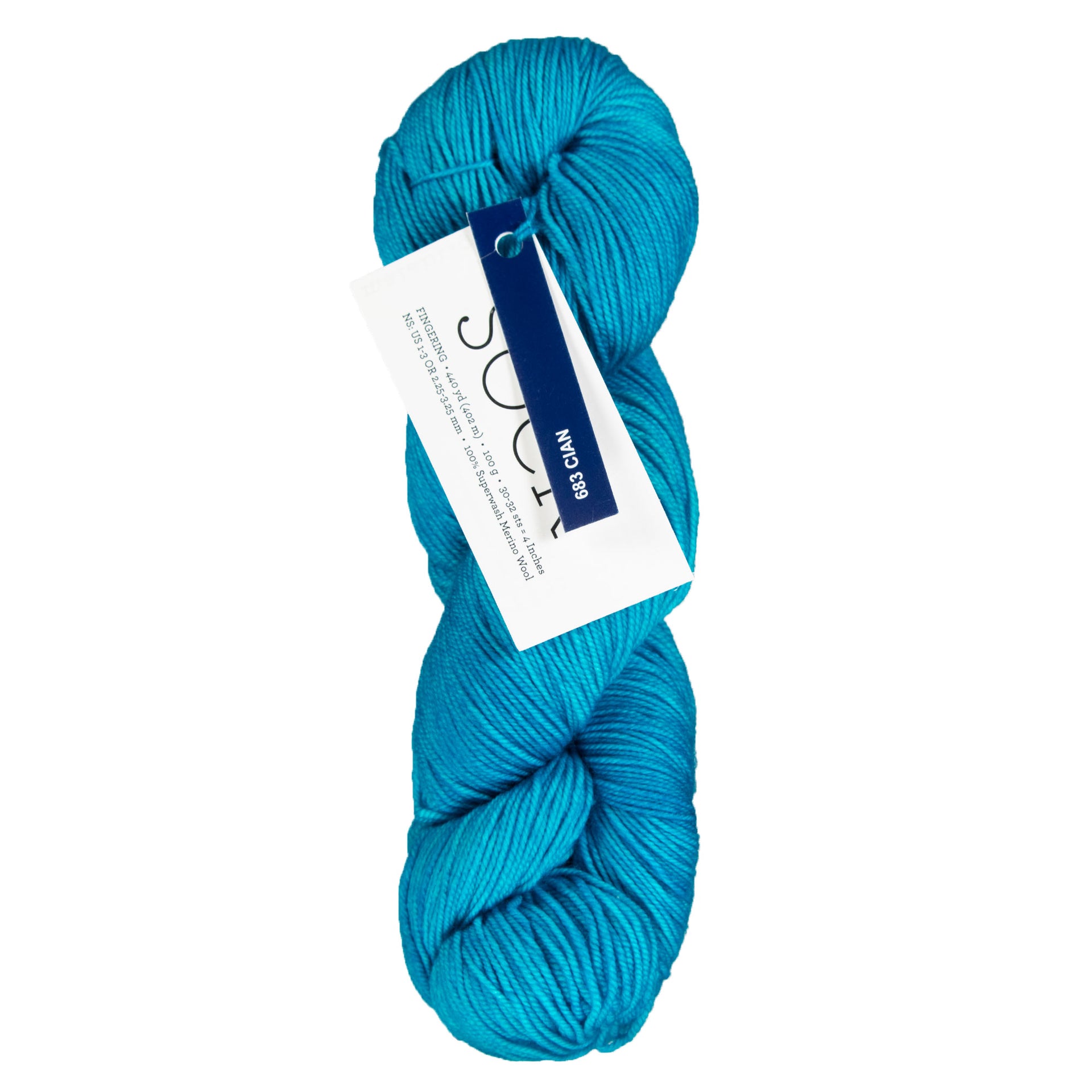 Malabrigo Sock Yarn - 683 Cian - Zoom Image
