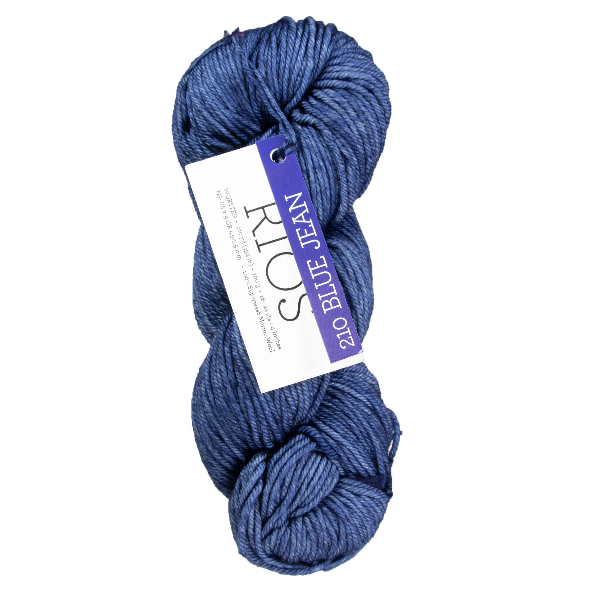 Malabrigo Rios Yarn - 210 Blue Jean - Zoom Image
