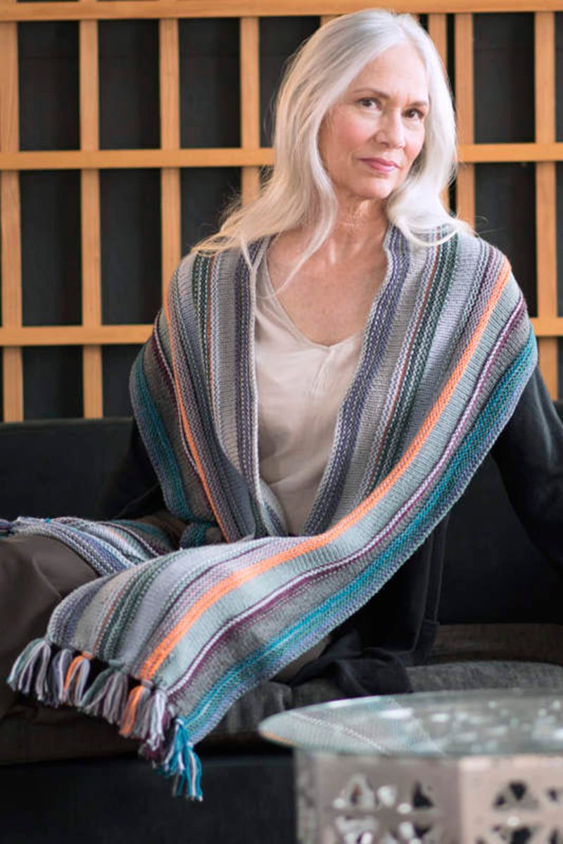 Berroco Portfolio Vol. 6 Patterns - Running Stitch Scarf - PDF Download - Extra Image
