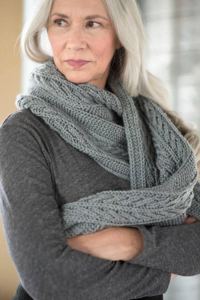 Berroco Portfolio Vol. 6 Patterns - Breachway Scarf - PDF Download - Extra Image