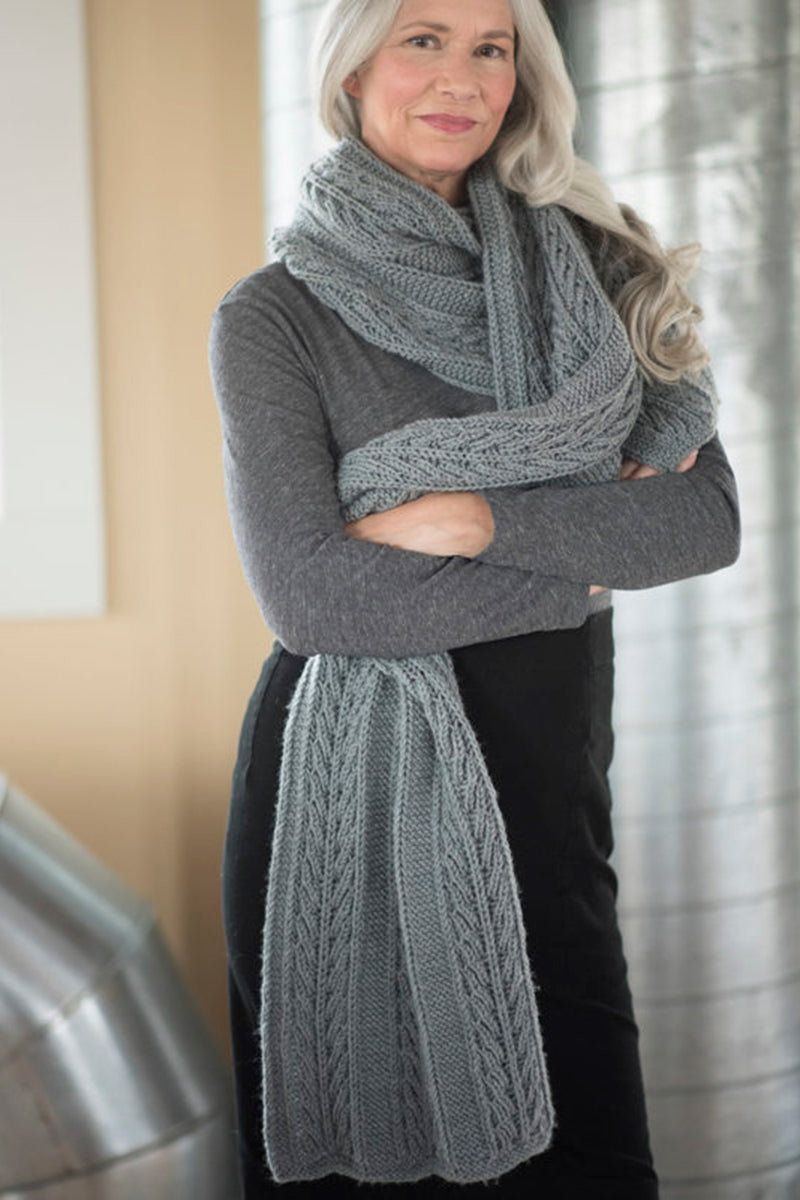 Berroco Portfolio Vol. 6 Patterns - Breachway Scarf - PDF Download - Extra Image
