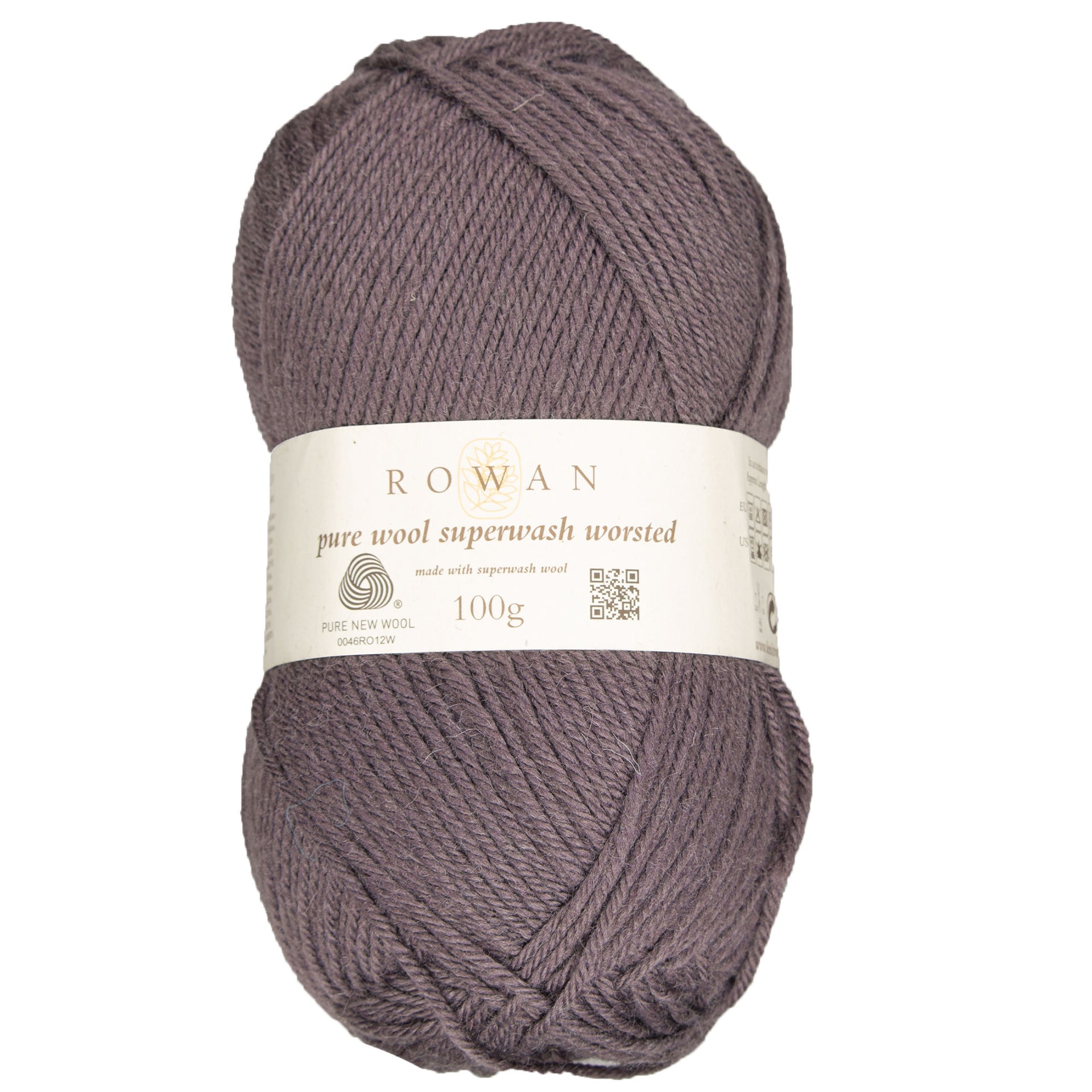 Rowan Pure Wool Superwash Worsted Yarn - 190 Raisin - Zoom Image
