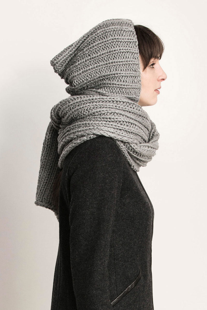 Blue Sky Fibers The Classic Series Patterns - Breezy Point Hood Scarf - PDF Download - Extra Image
