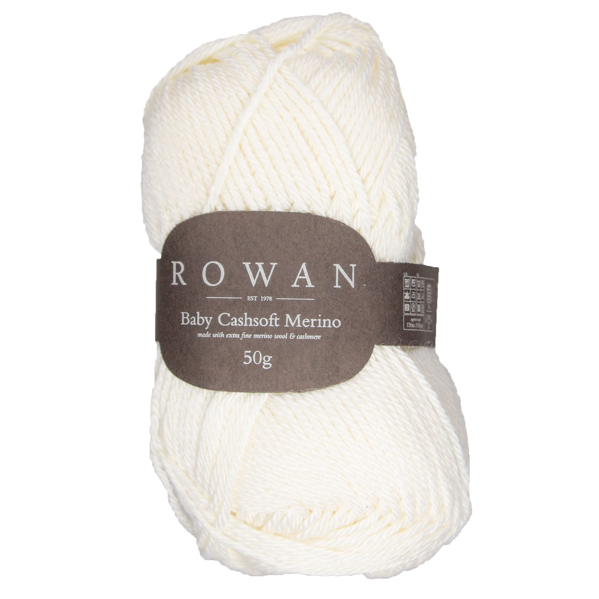 Rowan Baby Cashsoft Merino Yarn - 101 Snowflake - Zoom Image