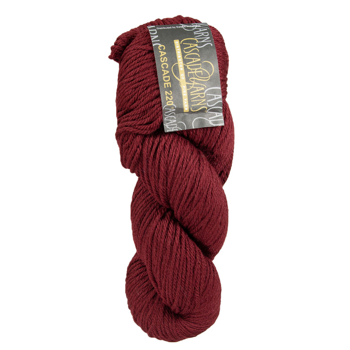 Cascade 220 Yarn - 2401 Burgundy - Zoom Image