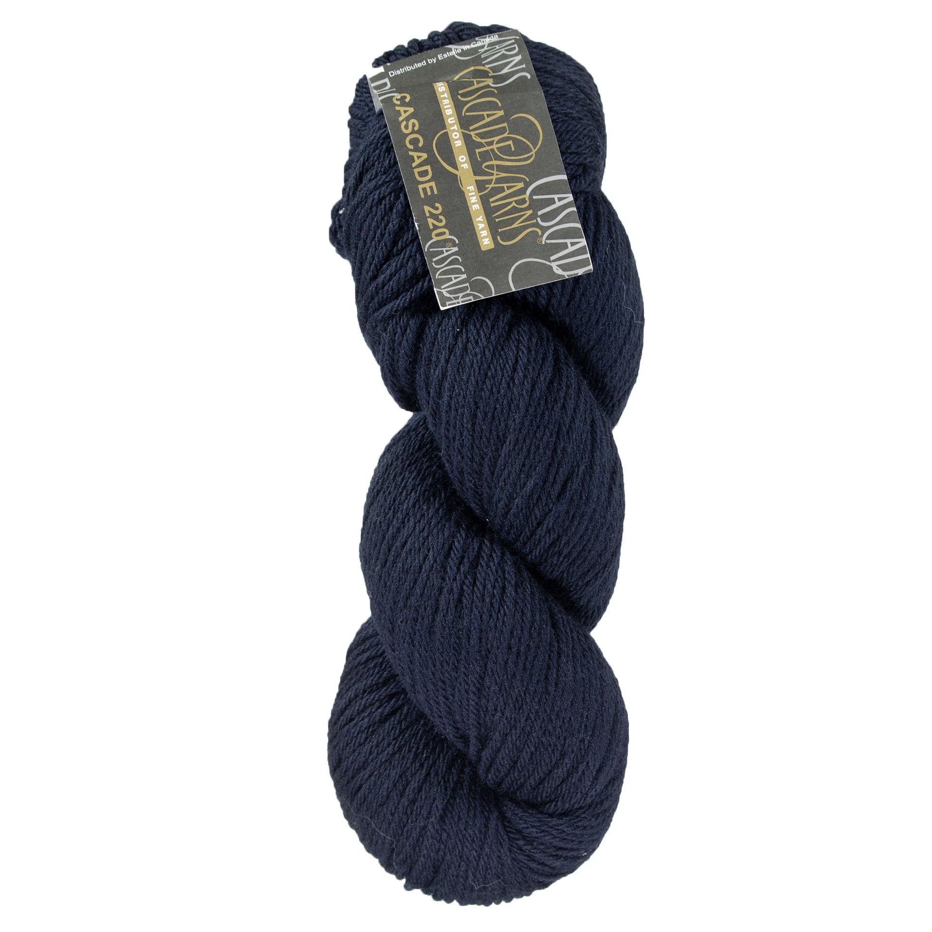 Cascade 220 Yarn - 8393 Dark Navy - Zoom Image
