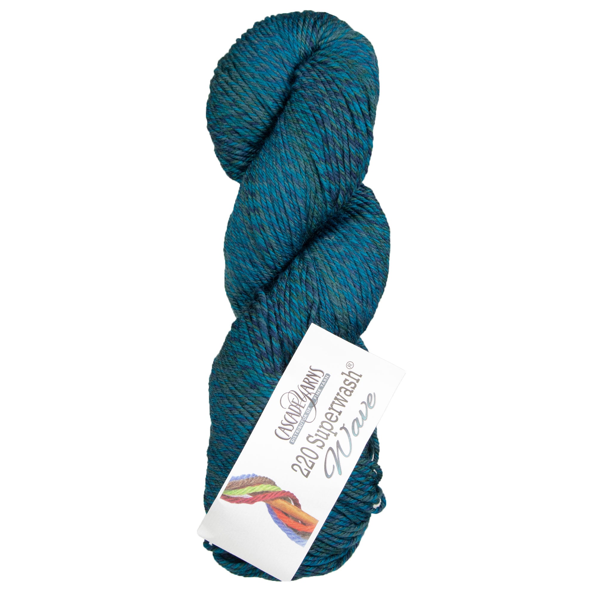 Cascade Yarns 220 Superwash Wave Yarn - 116 Deep Sea - Zoom Image