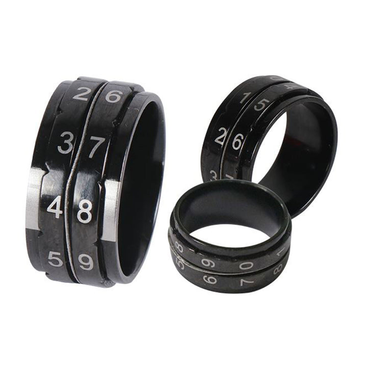 KnitPro Row Counter Ring - Black - Size 9 - Zoom Image