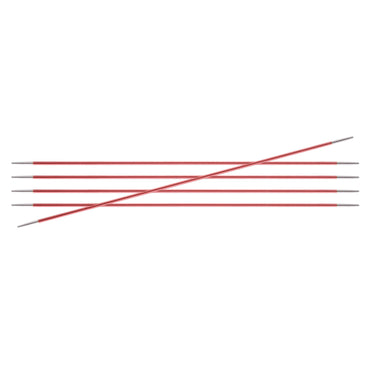 KnitPro Zing Double Pointed Needles - US 0 (2.00mm) - 6" Coral - Zoom Image