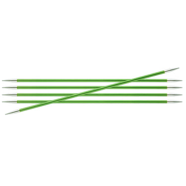 KnitPro Zing Double Pointed Needles - US 4 (3.50mm) - 6" Chrysolite - Zoom Image