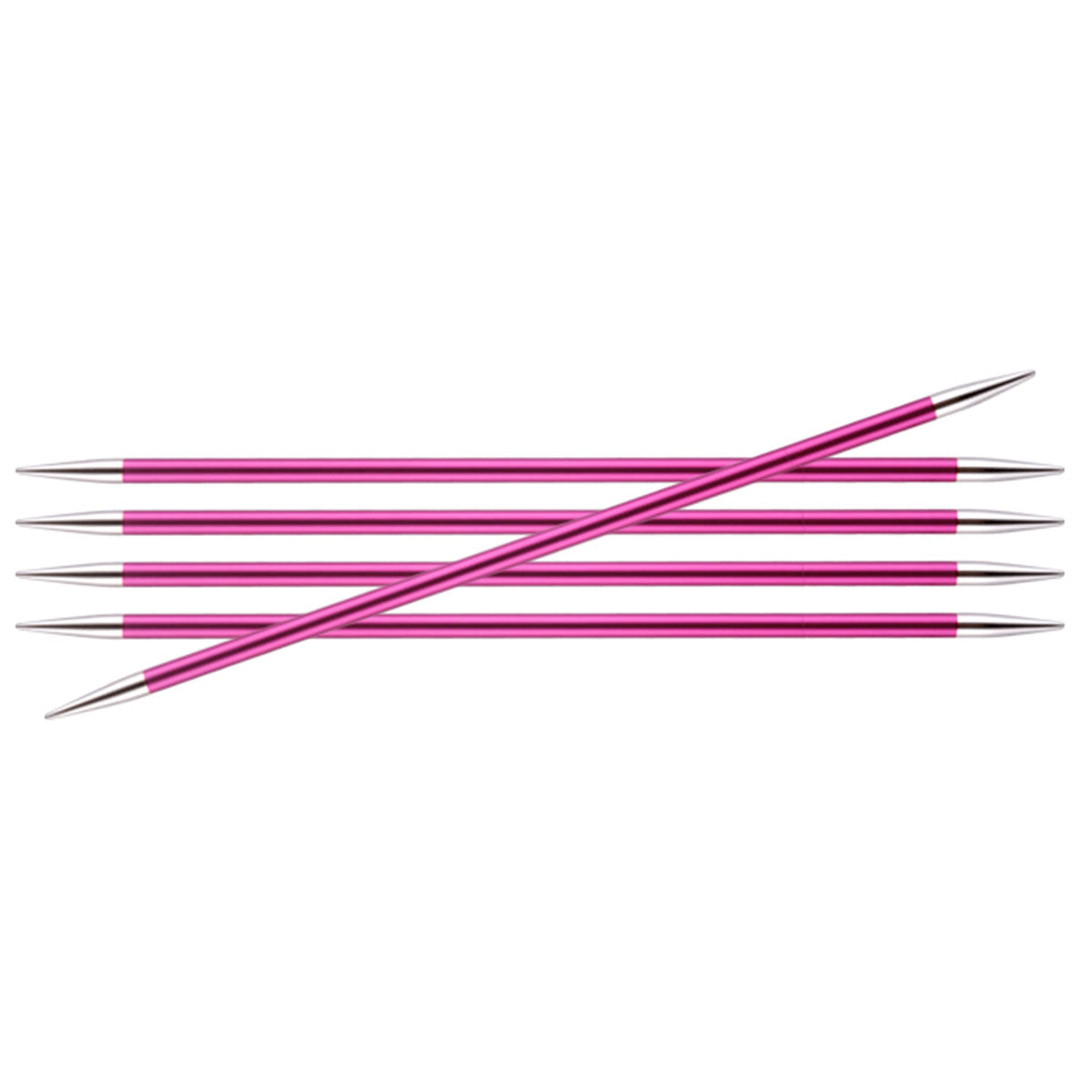 KnitPro Zing Double Pointed Needles - US 8 (5.0mm) - 6" Ruby - Extra Image