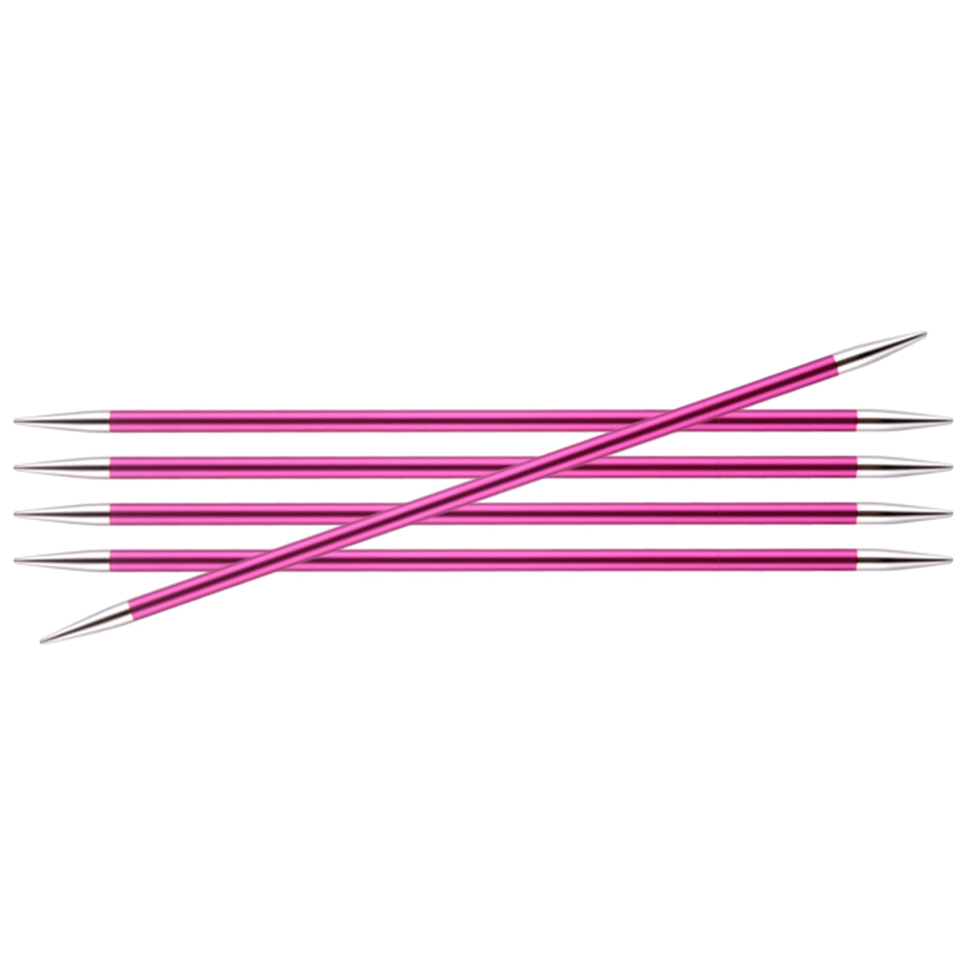 KnitPro Zing Double Pointed Needles - US 8 (5.0mm) - 6" Ruby - Zoom Image
