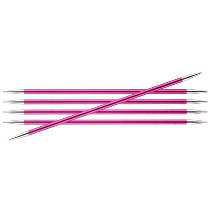 KnitPro Zing Double Pointed Needles - US 8 (5.0mm) - 6" Ruby - Zoom Image