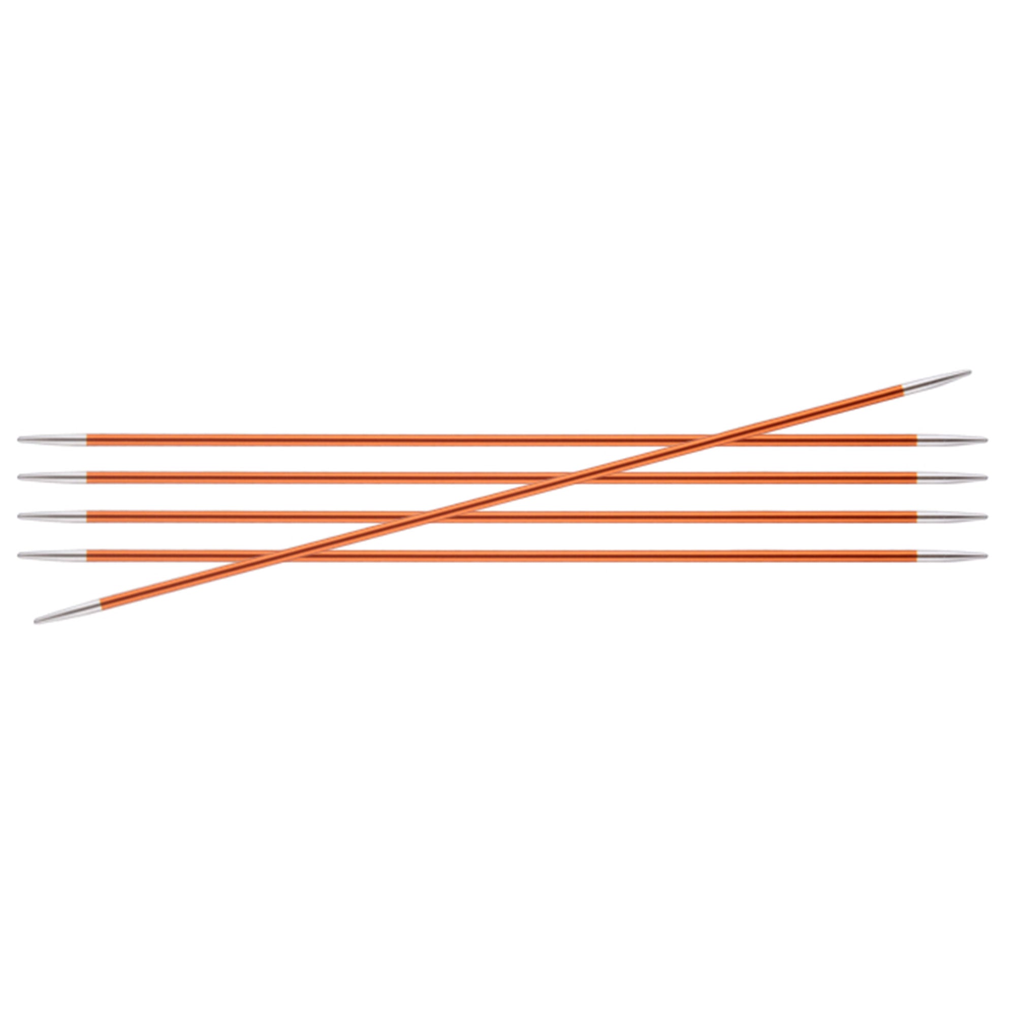KnitPro Zing Double Pointed Needles - US 2 (2.75mm) - 8" Carnelian - Zoom Image