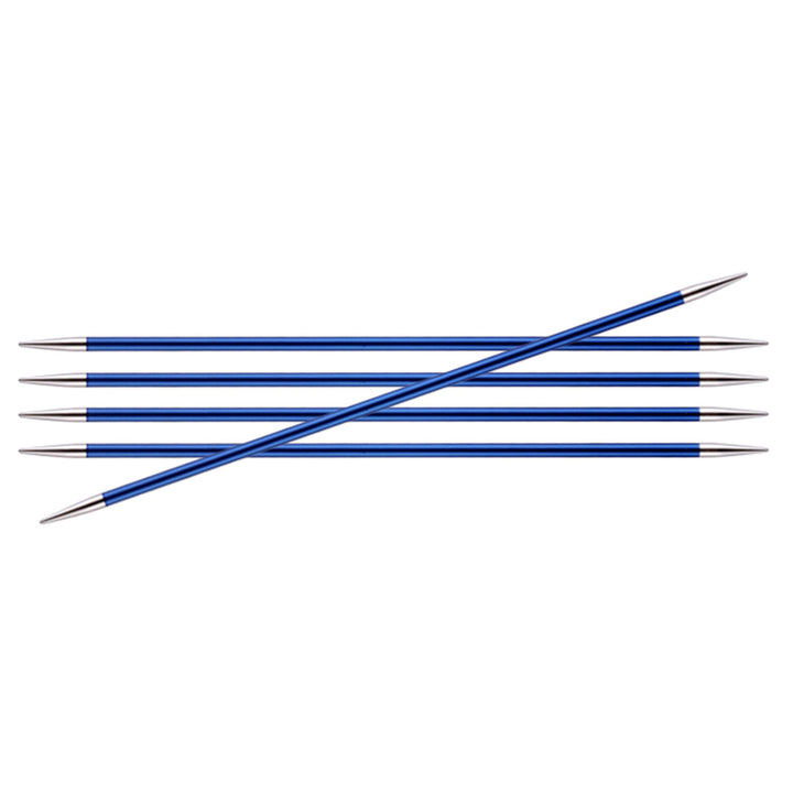 KnitPro Zing Double Pointed Needles - US 6 (4.0mm) - 8" Iolite - Extra Image