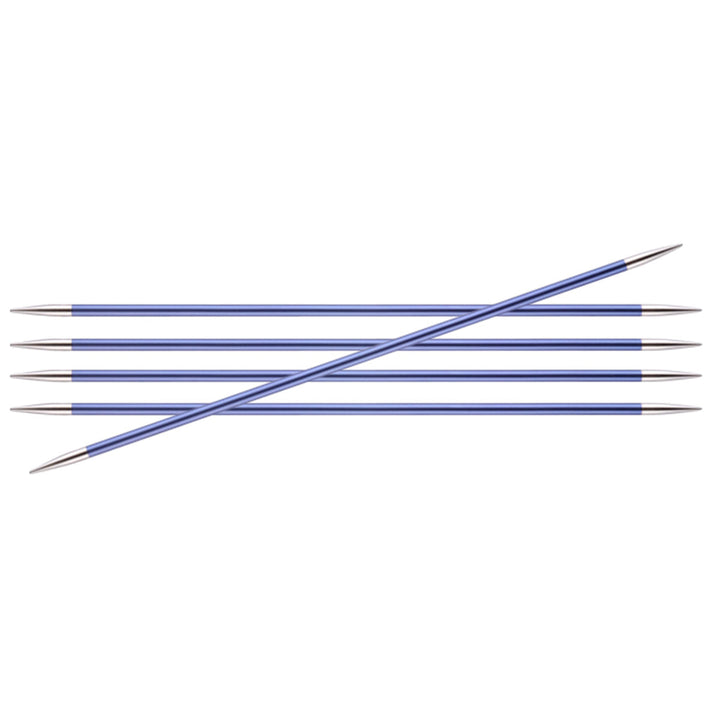 KnitPro Zing Double Pointed Needles - US 7 (4.5mm) - 8" Iolite - Extra Image
