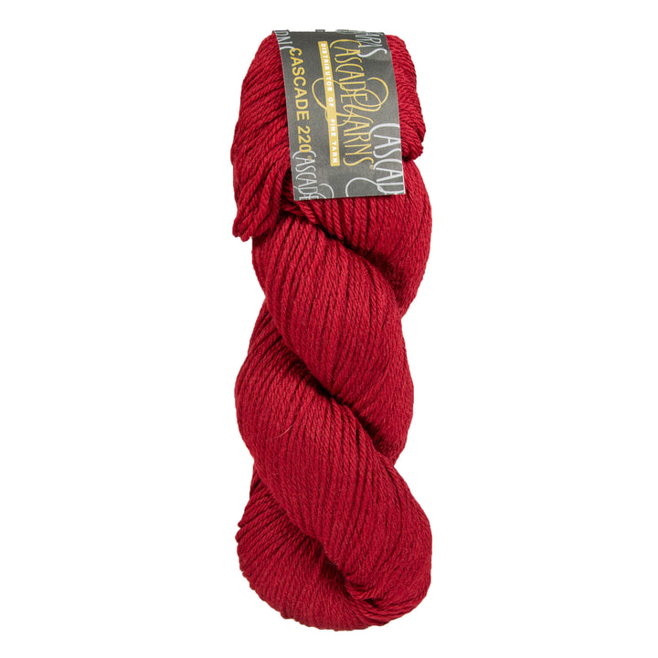 Cascade 220 Yarn - 2413 Red - Zoom Image