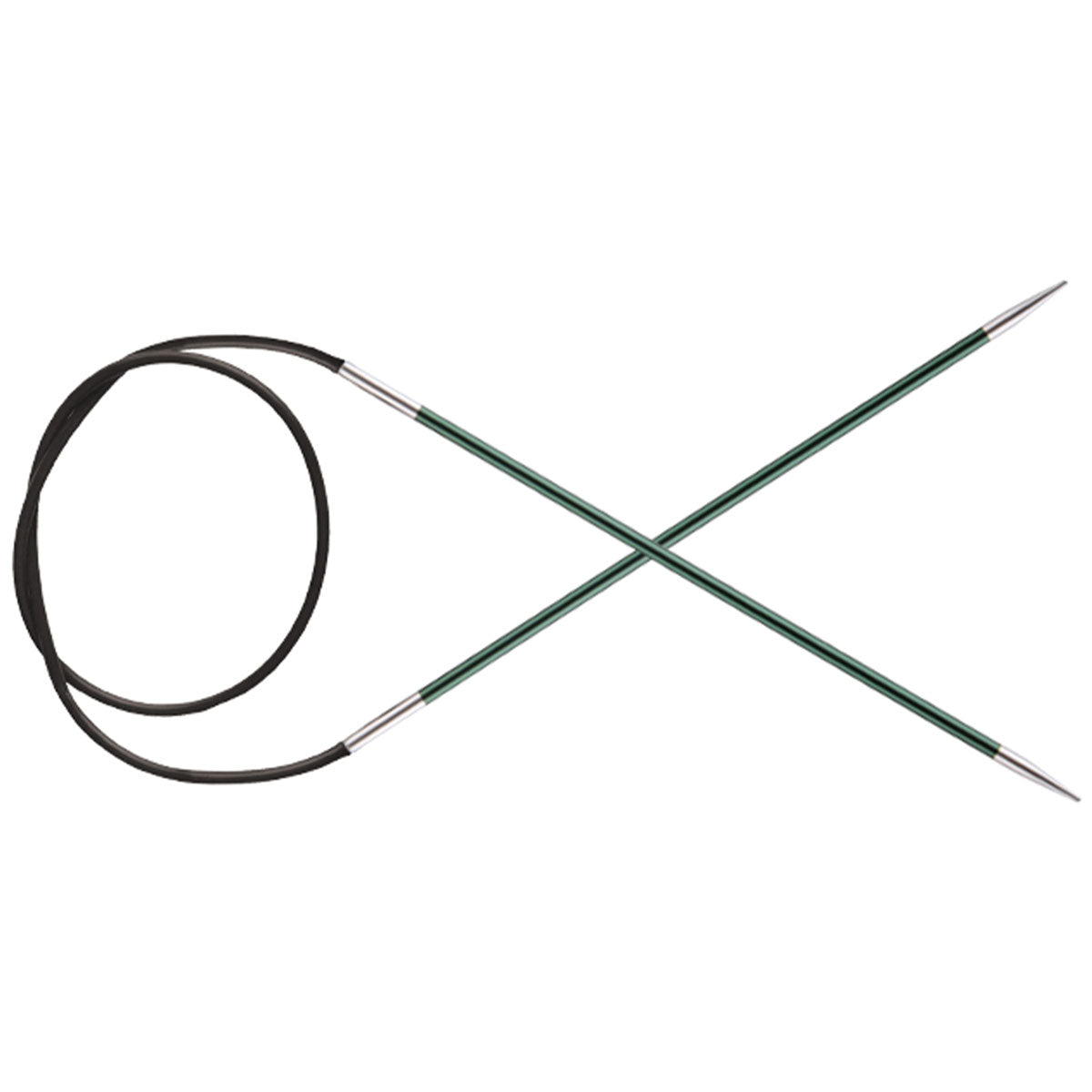 KnitPro Zing Fixed Circular Needles - US 2.5 (3.0mm) - 16" Jade - Extra Image
