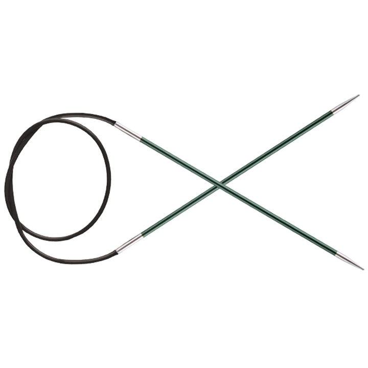 KnitPro Zing Fixed Circular Needles - US 2.5 (3.0mm) - 16" Jade - Extra Image