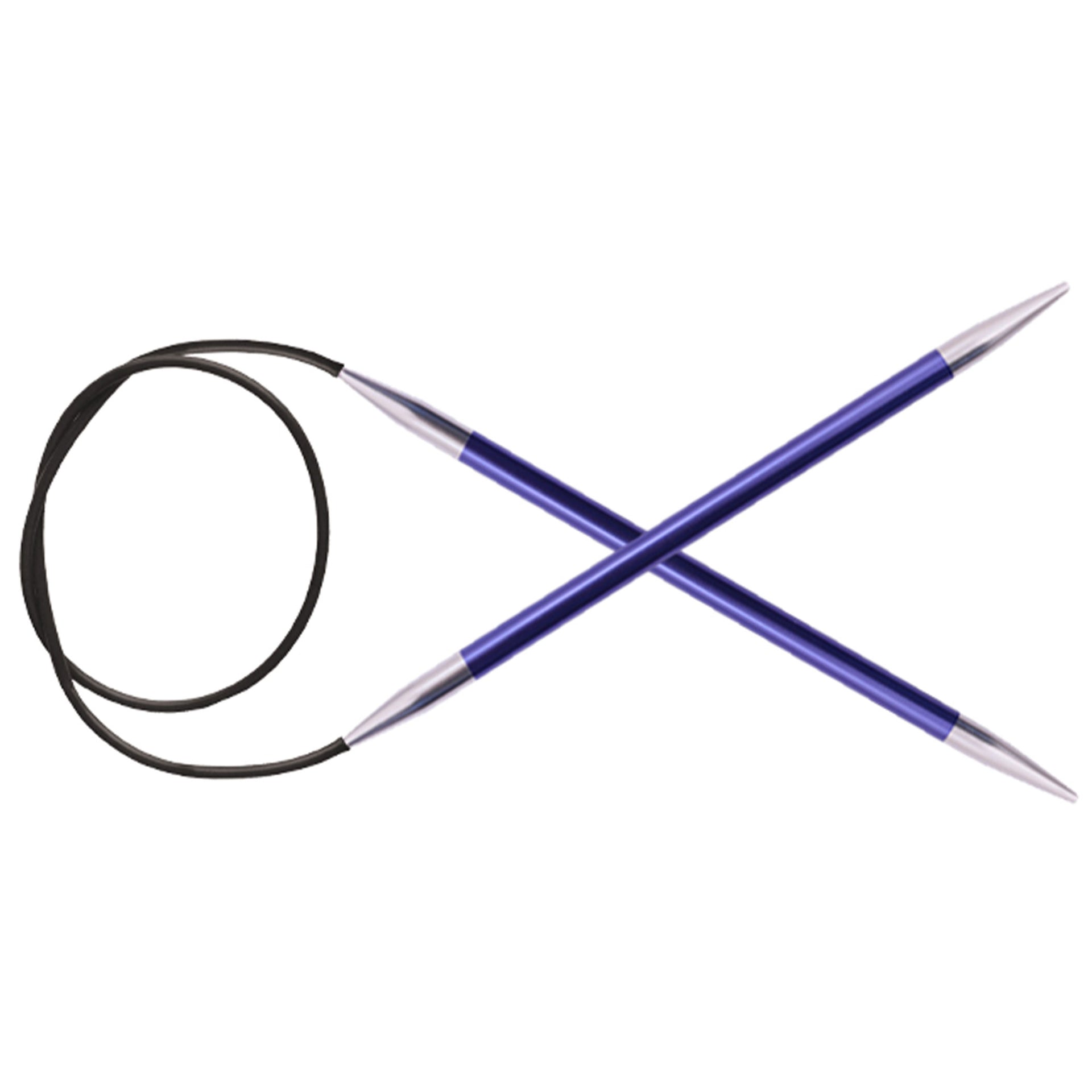 KnitPro Zing Fixed Circular Needles - US 7 (4.5mm) - 16" Iolite - Zoom Image
