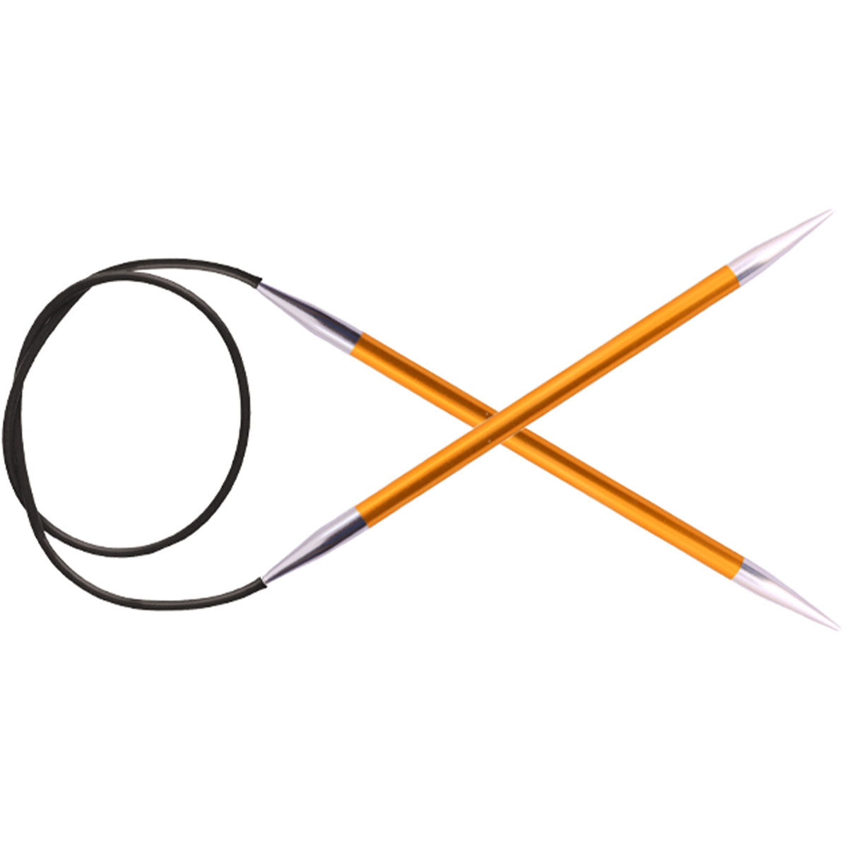 KnitPro Zing Fixed Circular Needles - US 1 (2.25mm) - 32" Amber - Extra Image
