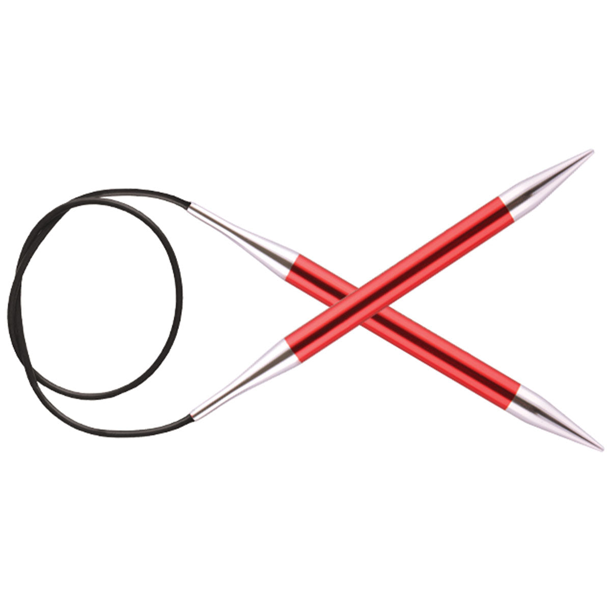 KnitPro Zing Fixed Circular Needles - US 13 (9.0mm) - 32" Garnet - Extra Image
