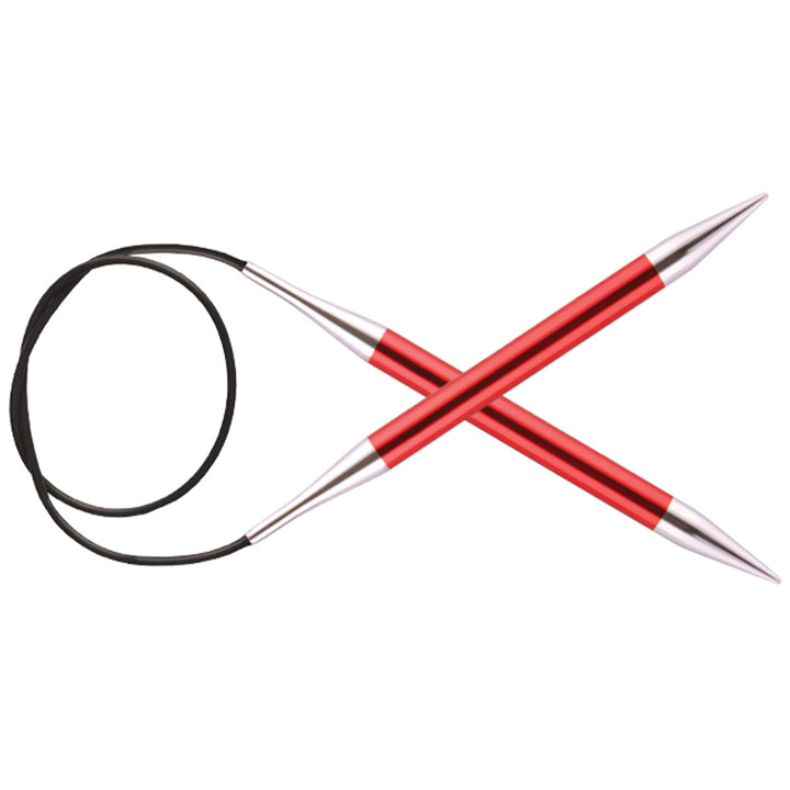 KnitPro Zing Fixed Circular Needles - US 13 (9.0mm) - 40" Garnet - Extra Image