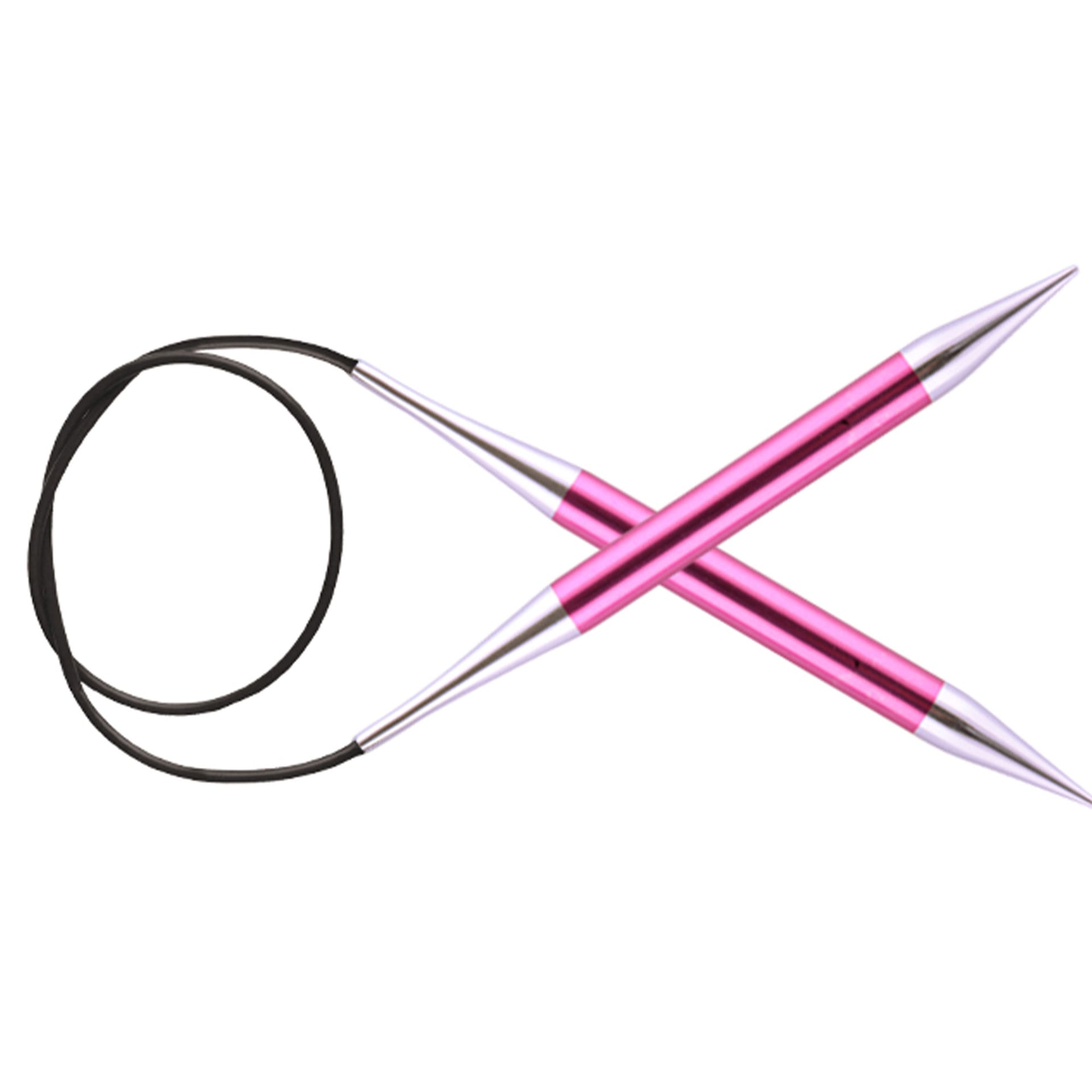 KnitPro Zing Fixed Circular Needles - US 15 (10.0mm) - 40" Ruby - Zoom Image
